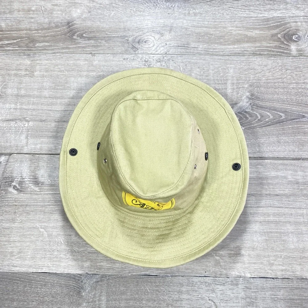 Abercrombie &‎ Kent Hat Boonie  Mens 7 1/2 Beige Safari Wide Brim Cotton